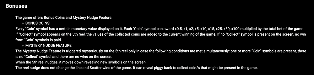 BONUS COINS